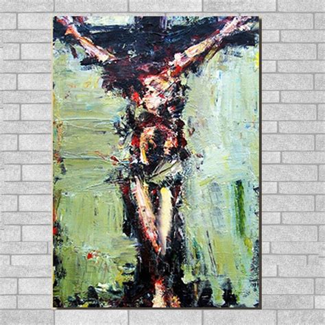 Hand Painted Jesus Oil Painting On Canvas Unique Hand Painted Abstract