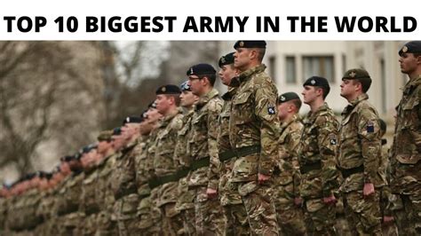 Top 10 Biggest Army In The World Largest Army In The World Youtube