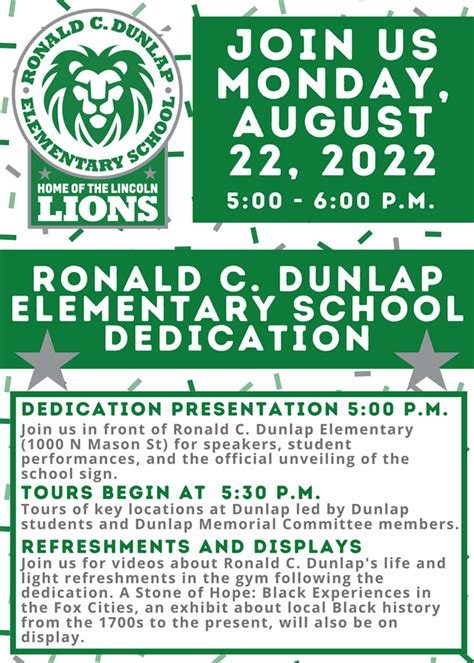 Home Ronald C Dunlap Elementary School