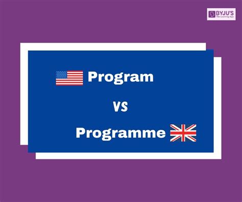 Programme Vs Program Difference Between Program And Programme With Example