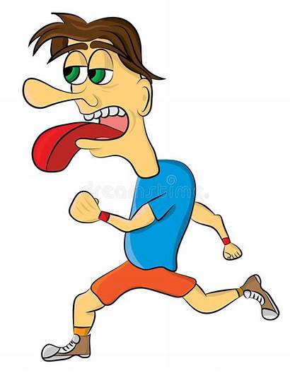 Exhausted Runner Clipart Tired Running Stanco Uomo