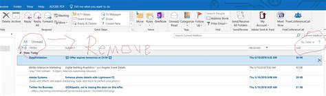 Outlook Removing All Unread Menus From Reading Panel Microsoft
