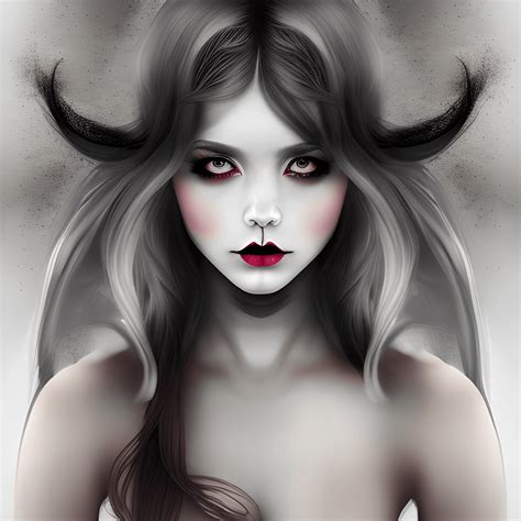 Demon Girl Portrait · Creative Fabrica