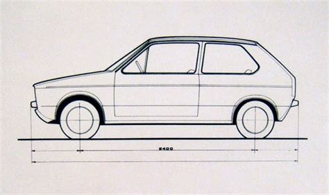 vw golf design sketch car body design