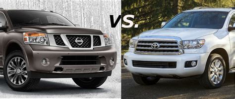 Toyota Sequoia Versus Nissan Pathfinder Armada