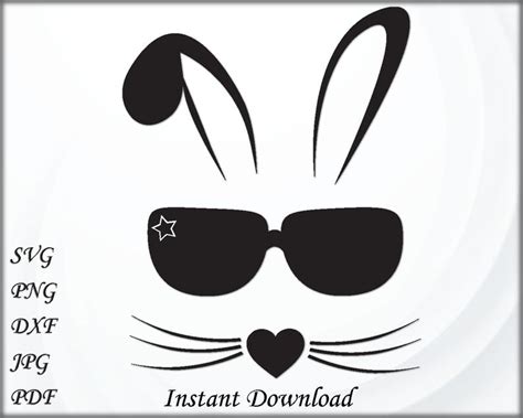 Available for free in svg, dxf, eps and png formats. Bunny face Svg Bunny svg Boy Svg files for Cricut ...