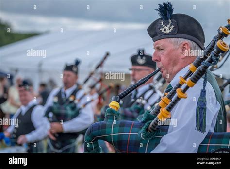 Seaforth Highlanders Piper with bagpipes Stock Photo - Alamy