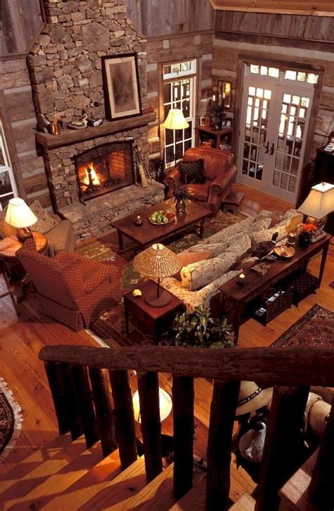 Gorgeous Log Cabin Style Home Interior Design15 Homishome
