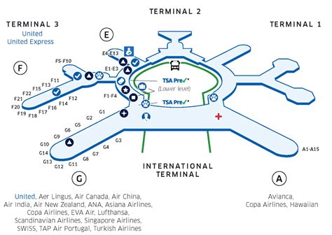 San Francisco Airport Terminal 2 Map
