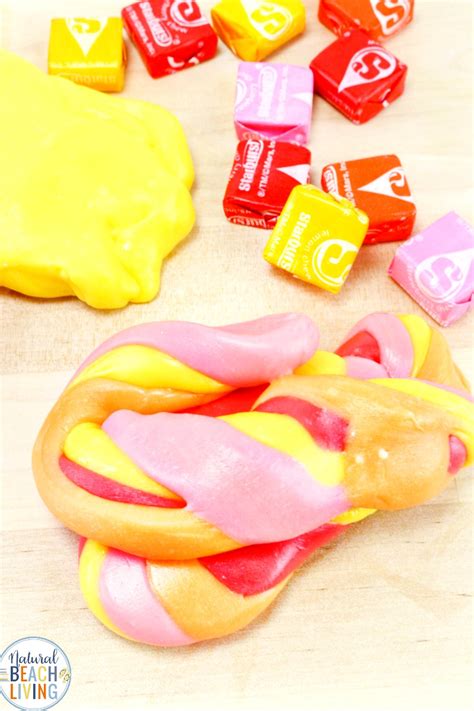 Starburst Slime Edible Silly Putty Recipe Natural Beach Living