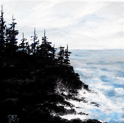 Pin by Ravindran on Artworks | Landscape paintings acrylic, Landscape paintings, Black and white ...