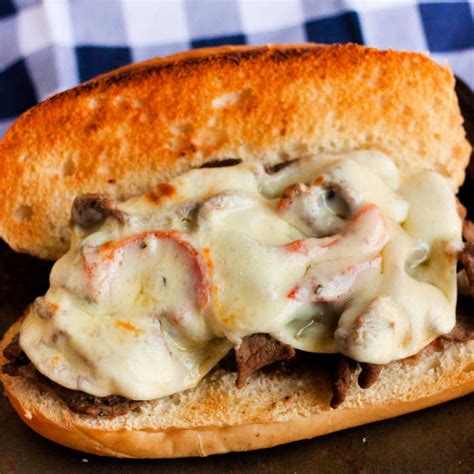 Season the beef with salt and pepper. Crock Pot Philly Cheese Steak Sandwich Recipe - Easy Weeknight Meal