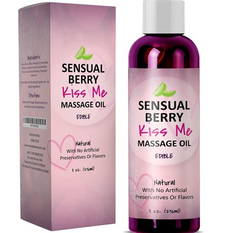 Aromatherapy Kiss Me Edible Massage Therapy Oil Sensual Massage Oil