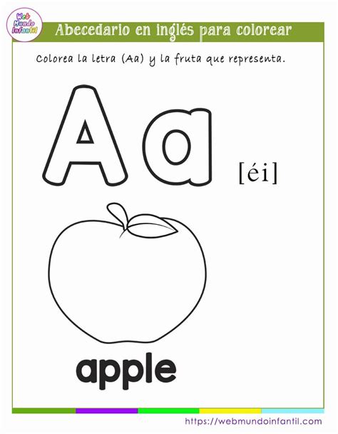 Abecedario En Inglés Para Colorear E Imprimir En Pdf