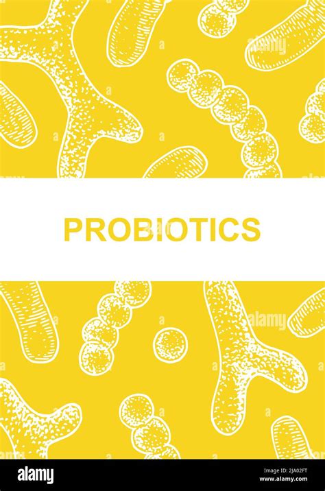 Hand Drawn Probiotics Design For Packaging And Branding Vector