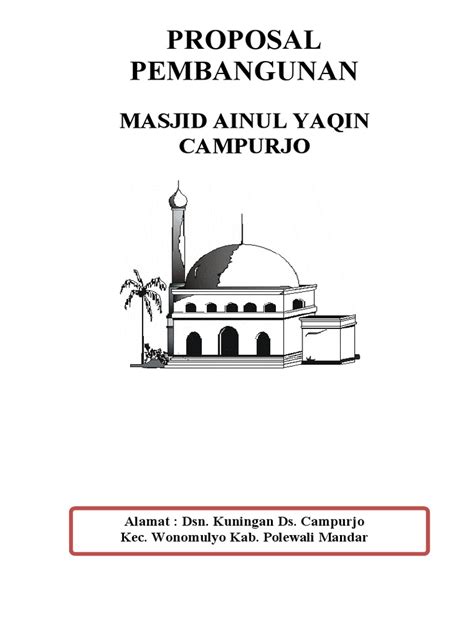 Proposal Renovasi Masjid Nurul Huda Baru Pdf
