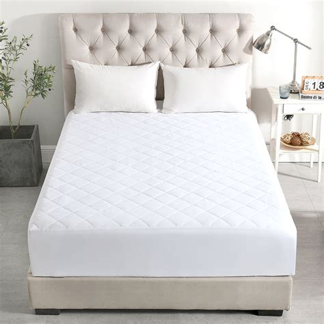 Soft Breathable Mattress Pad Cover Diamond Quilted With 16deep Pocket