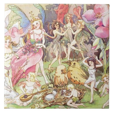 Fairies And Sprites Tile Zazzle Illustration Art Sprite Fairy
