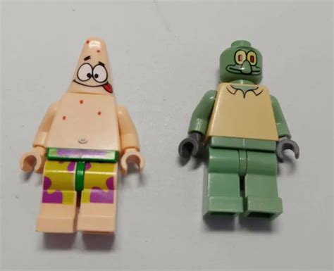 Lego Spongebob Squarepants Minifigures Patrick And Squidward Eur 1044