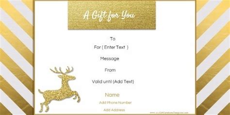 Just select your favorite certificate design, enter your personalized text and. Free Editable Christmas Gift Certificate Template | 23 Designs
