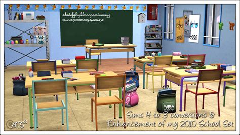 Around The Sims 3 Custom Content Downloads Objects School V2