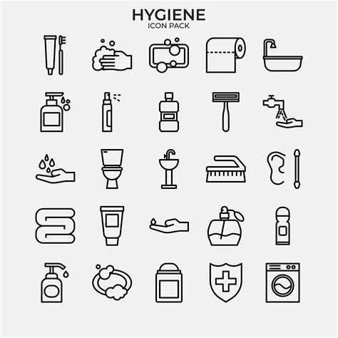 Set Of Hygiene Icon Pack 931859 Vector Art At Vecteezy