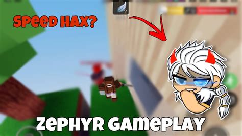 Tryhard Zephyr Kit Mobile Gameplay In Roblox Bedwars Solos Youtube