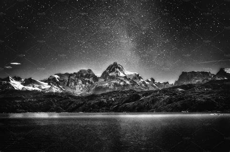 Black and white night sky ~ Nature Photos ~ Creative Market