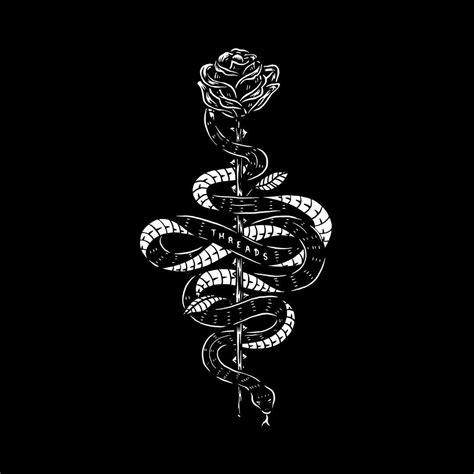 Snake Rose Design For Black Tee Coming Soon For Classic Tee Tall Tee