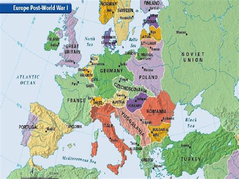 Post Wwi Europe Map Usa Map 2018