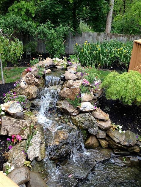 Marvelous Small Waterfall Pond Landscaping Ideas For Backyard Https