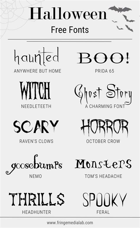 10 Free Halloween Fonts For Commercial Use Fringe Media Lab