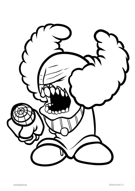 Friday Night Funkin Coloring Page Whitty Artofit