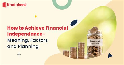 How to Achieve Financial Independence | Financial Freedom