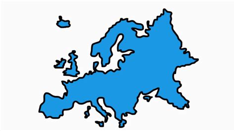 Map Of Europe Drawing A Map Of Europe Countries