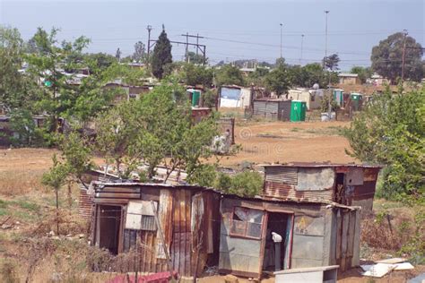 Informal Settlement In Soweto Stock Photo Image Of Shacks Poverty