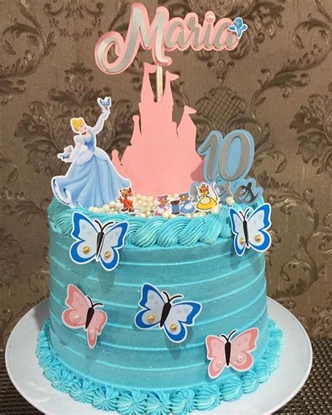 Bolo da Cinderela ideias e tutoriais para uma festa mágica Elegant birthday cakes Jungle