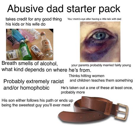 Abusive Dad Starter Pack Rstarterpacks Starter Packs Know Your Meme