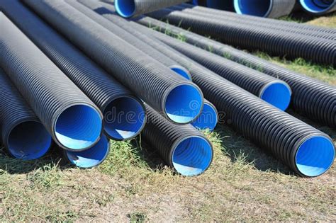 Stacked Pvc Pipe Stock Photo Image Of Construction Drainage 61784314