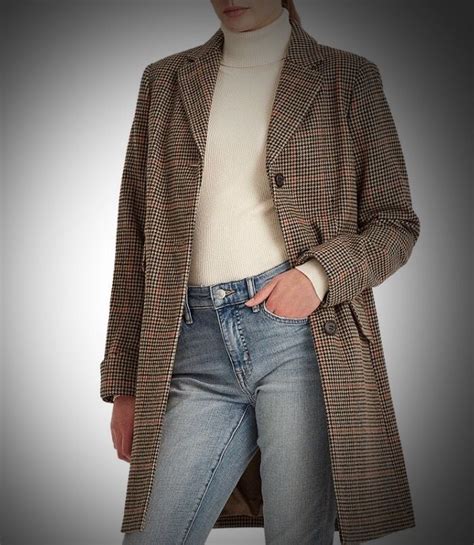 Single Breasted Walker Coat Houndstooth Ralph Lauren In 2021