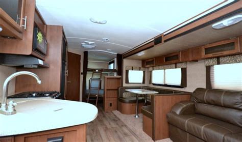 The shuttle series also includes floor plans that are perfect for lighter weight tow vehicles! Travel Trailer - Dutchmen Aerolite - Bunkhouse Interior ...