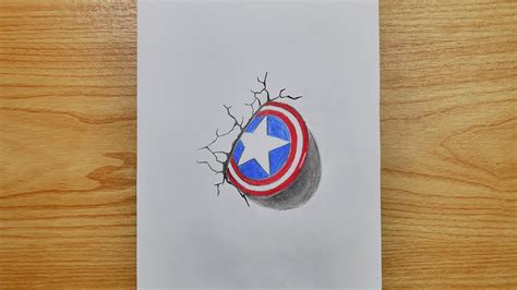 How To Draw A Captain America Shield Step By Step Easy