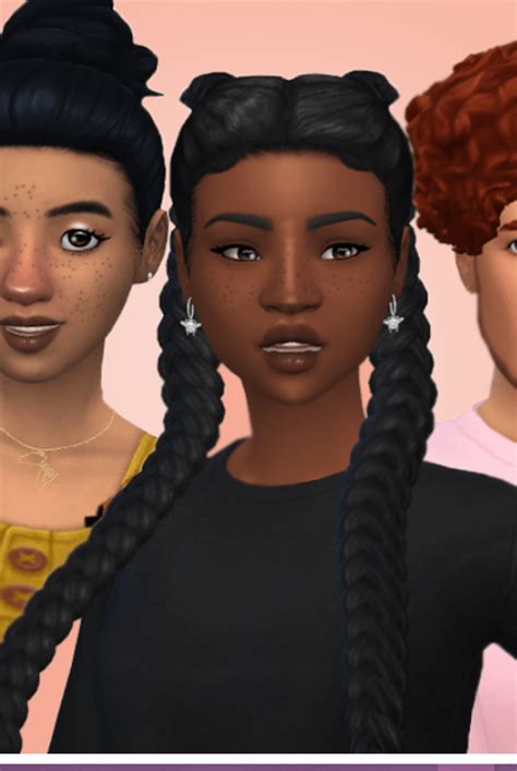 Help Does Anyone Know The Name Of This Cc Hair The One In The Middle R Thesims