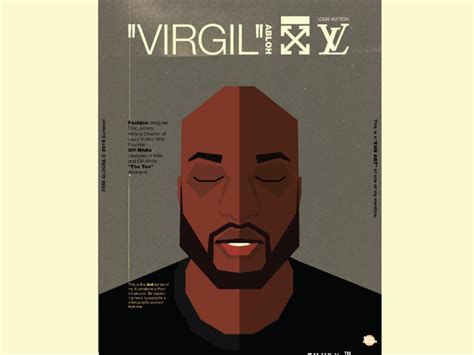 Virgil Abloh Poster No 1 Vector Faces Series By Femi Alogba On