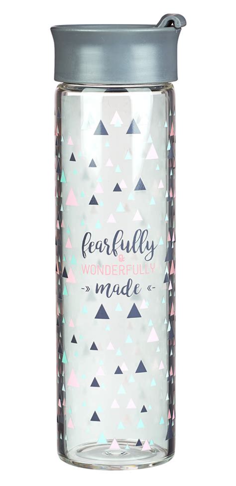 Fearfully & Wonderfully Made Glass Water Bottle | Glass water bottle, Water bottle, Bottle