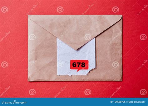Junk Mail Or Spam E Mail And Unsolicited Letter Idea Toilet Paper Sticking Out Of The Envelope