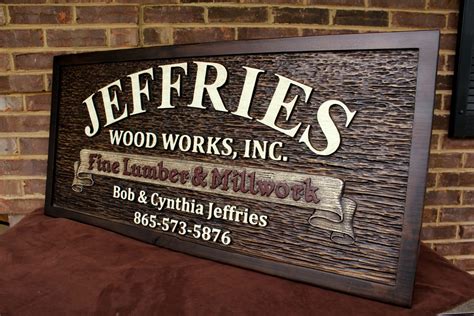 Custom Carved Business Sign Personalized Carved Sign Carved