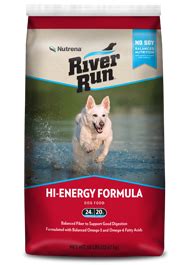 Nutrena loyall life large breed puppy chicken and brown rice dog food, 40 lb. NUTRENA RIVER RUN HI ENERGY 24-20 DRY DOG FOOD - Sparr Building and Farm Supply
