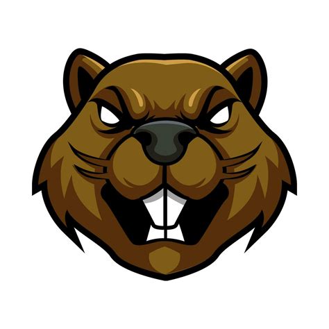 Angry Beaver Head Vector Logo 32040663 Vector Art At Vecteezy