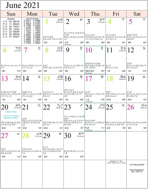 July 2021 Zodiac Calender | Month Calendar Printable